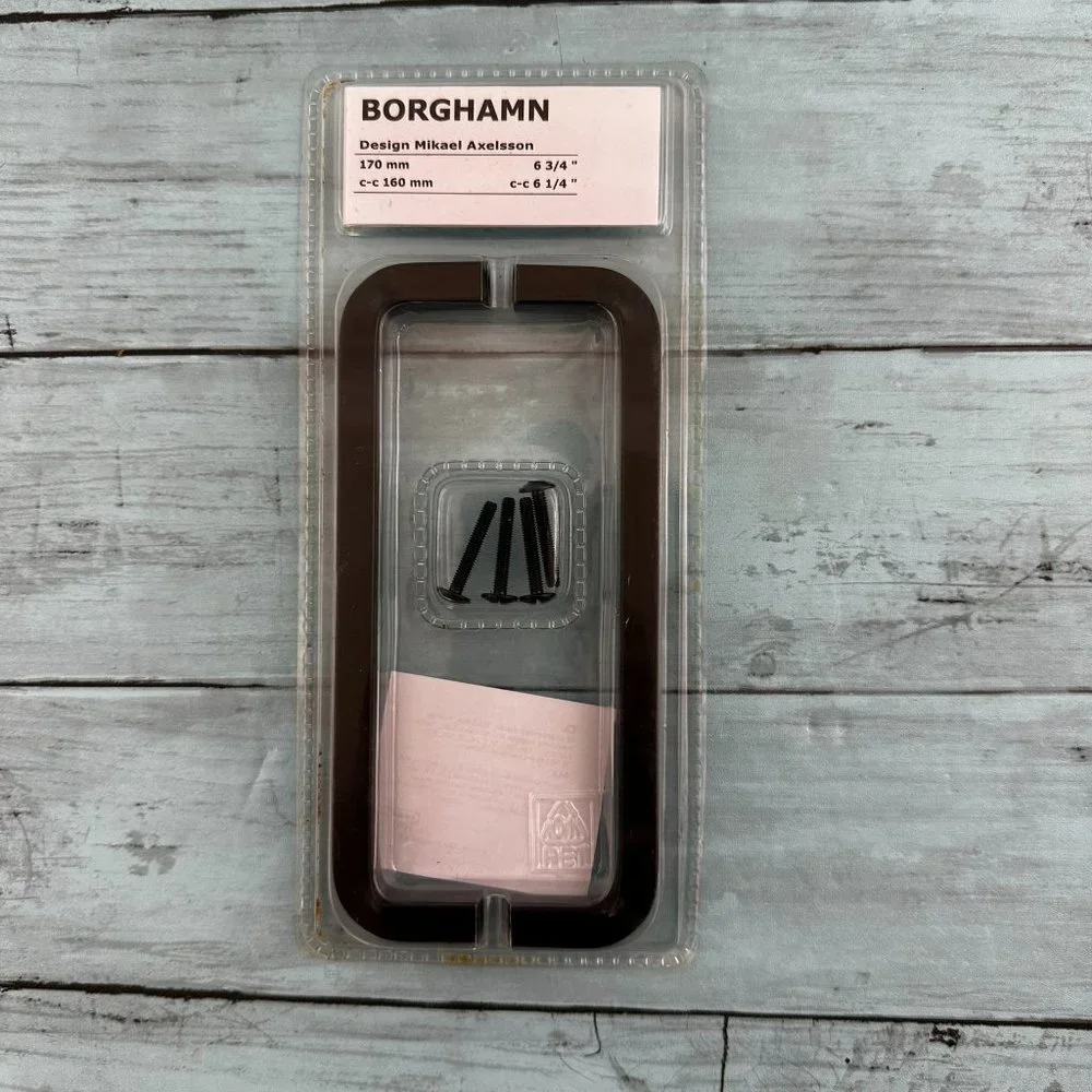 IKEA Borghamn Black Handle Pull Black Set of Two